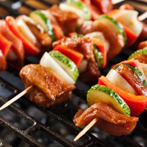 Grill Buffe Allt färdigt för grillen